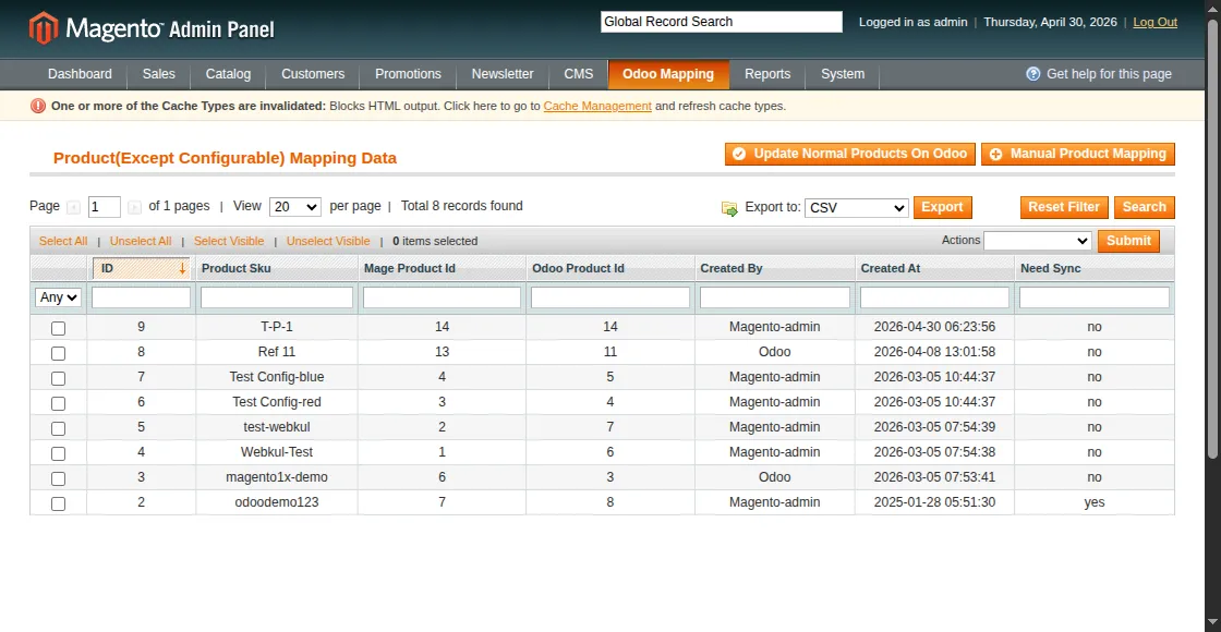 update-simple-products-in-odoo