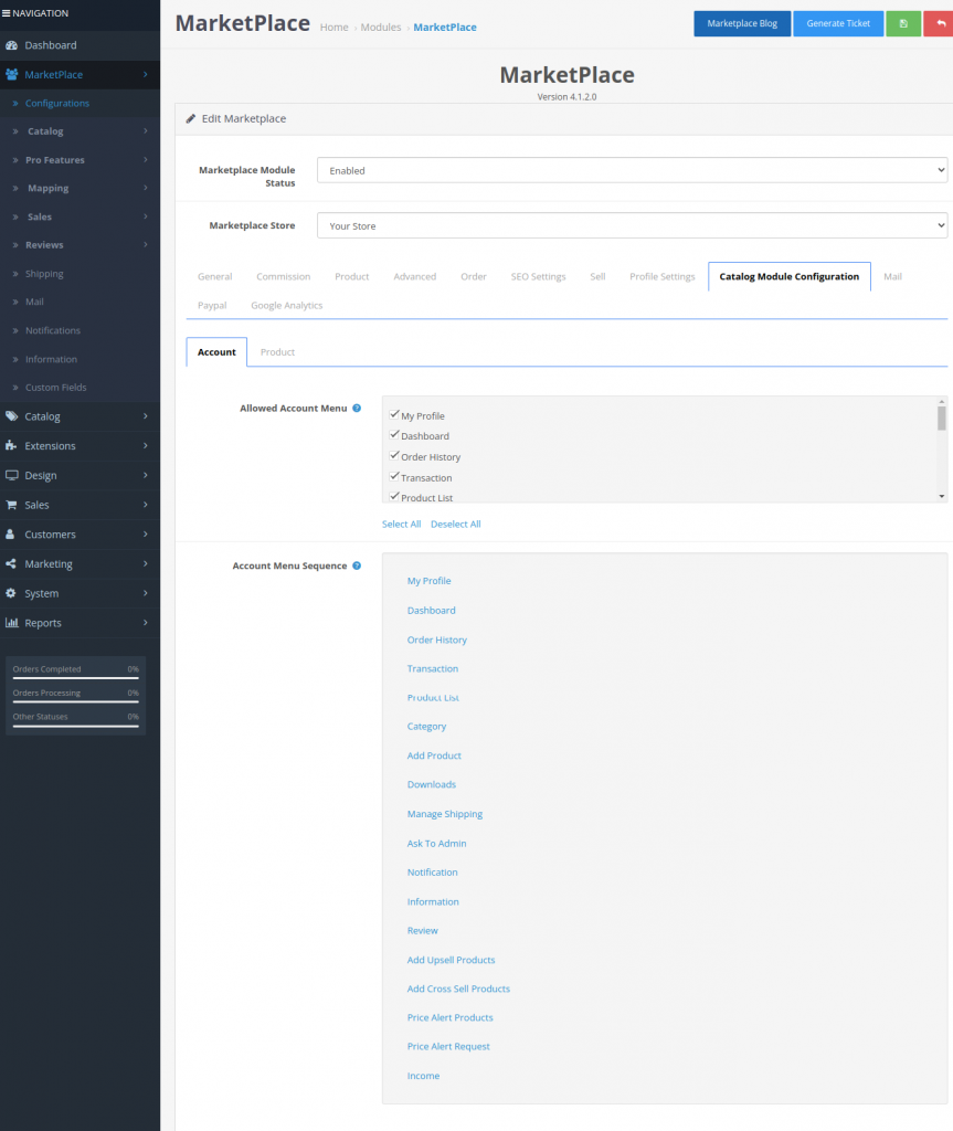 Opencart Marketplace Multi Vendor Module [User Guide]