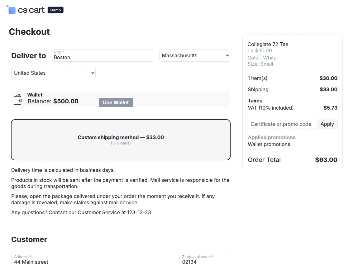 wallet payment method
