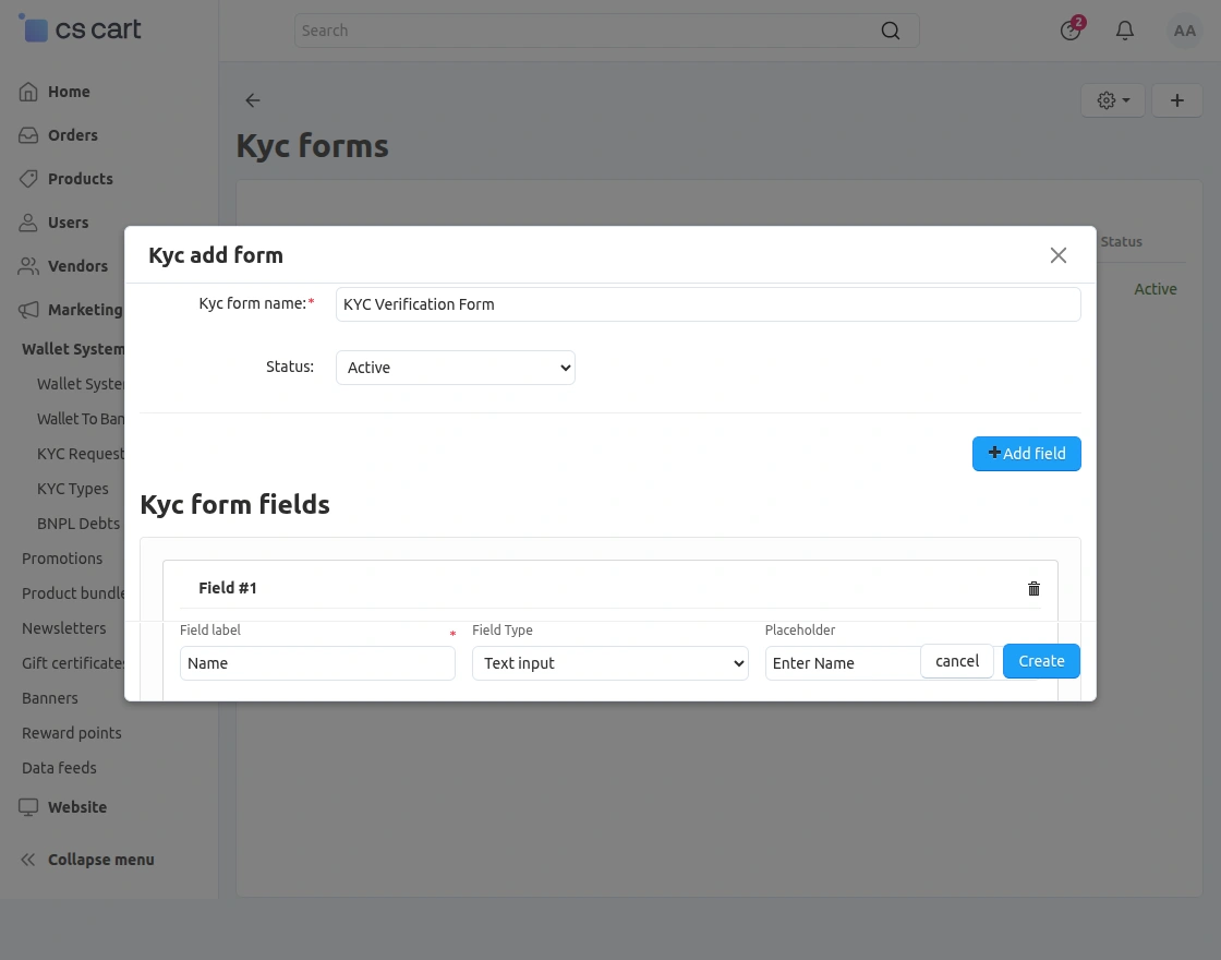 cs-cart-wallet-system-add-kyc-form
