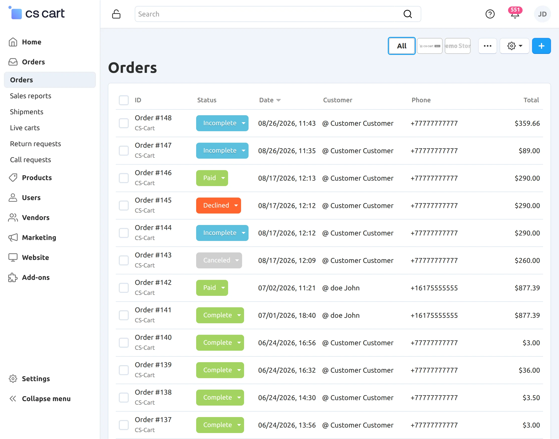 e-order-page