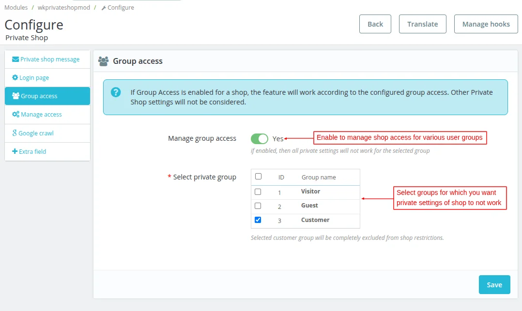 Group Access