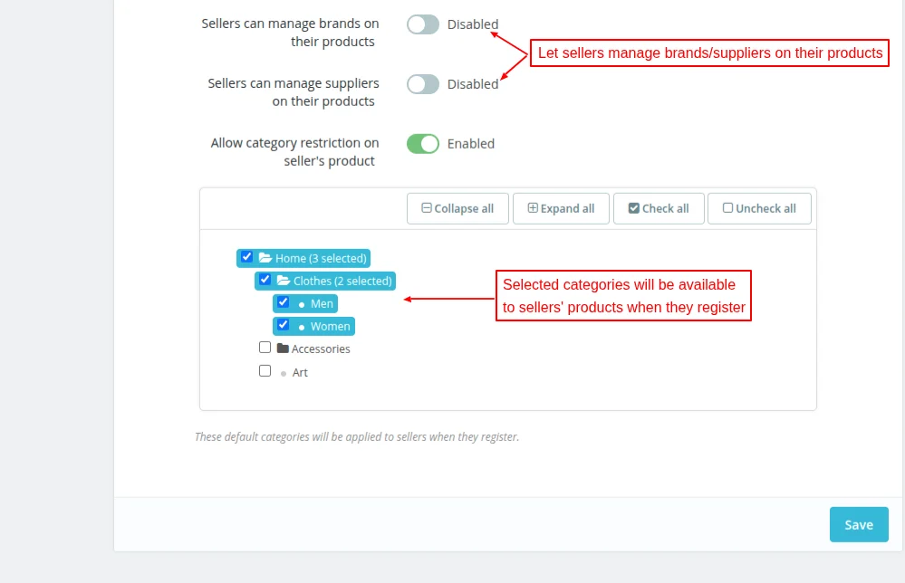 product approval settings