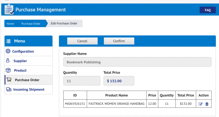 purchase management