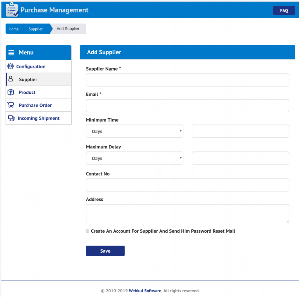 purchase management