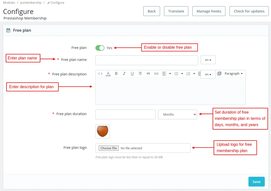 free membership plan