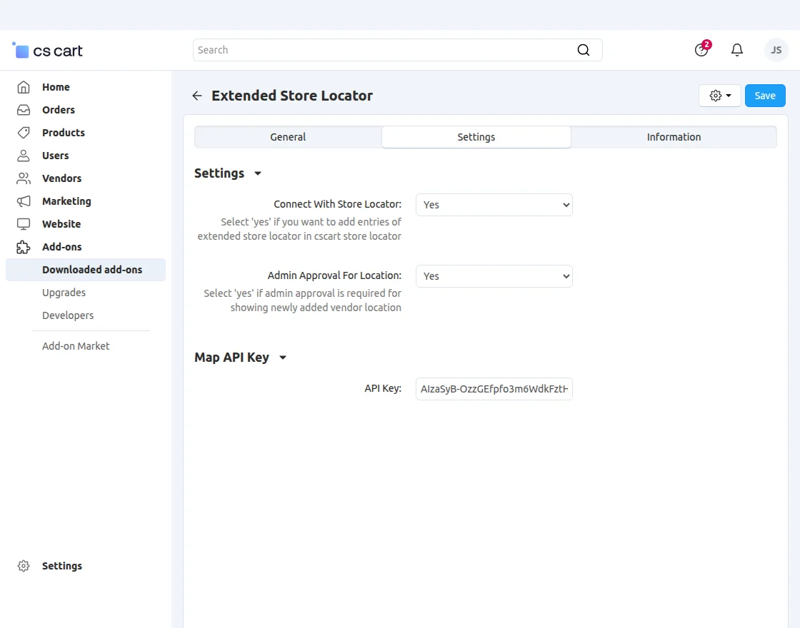 add on configuration
