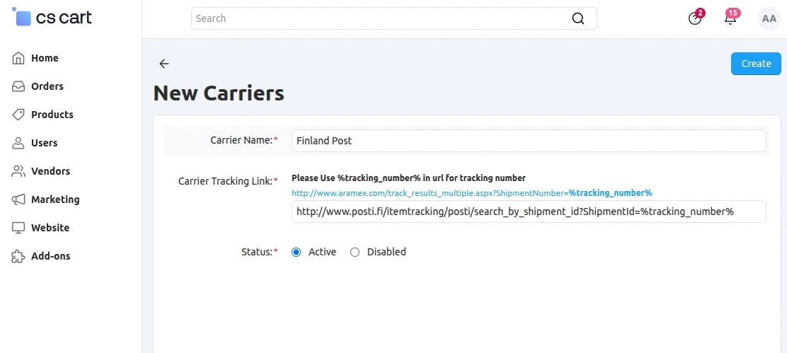cs-cart-add-custom-shipping-carrier