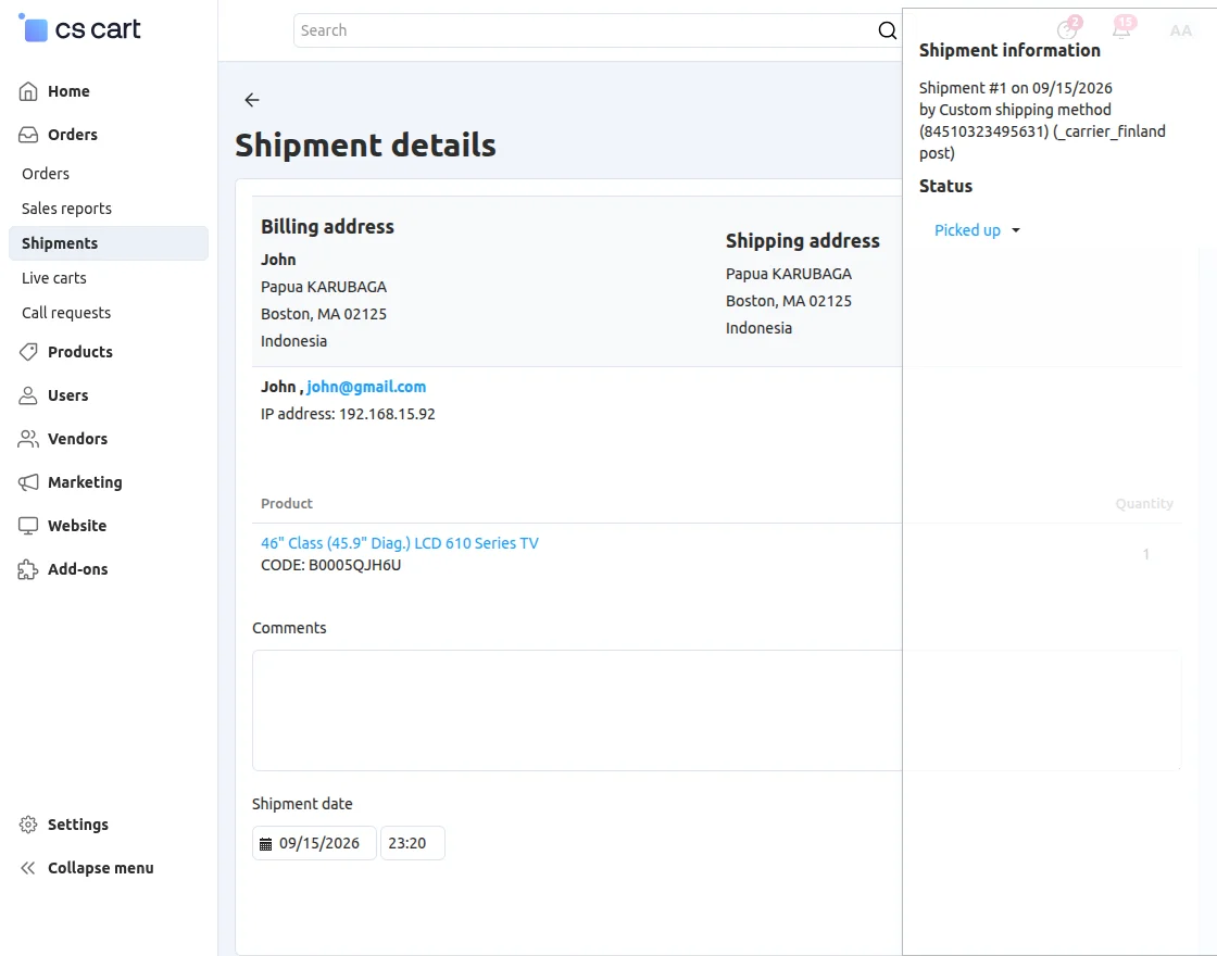 cs-cart-shipment-details