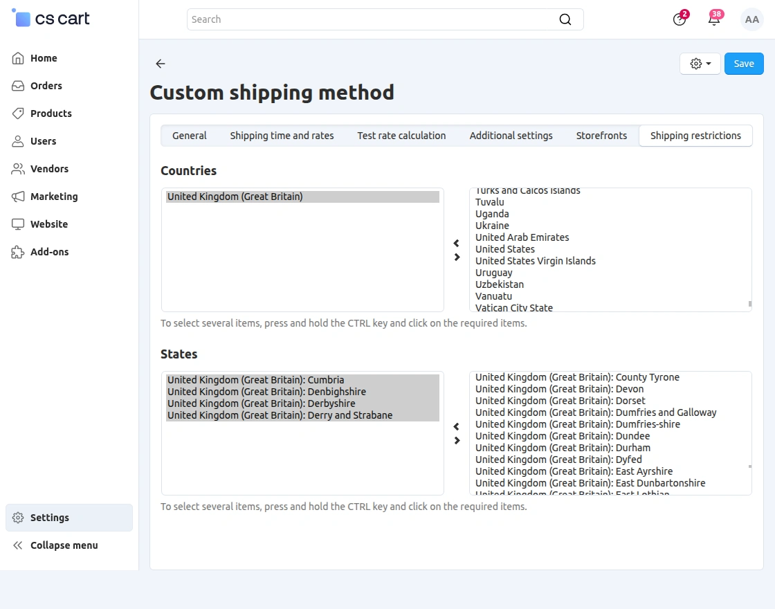 cs-cart-shipping-payment-restriction-admin-shipping-restriction