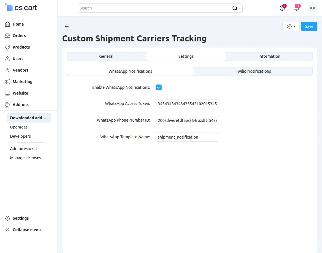 custom-shipment-carriers-tracking-whatsapp-notificaton