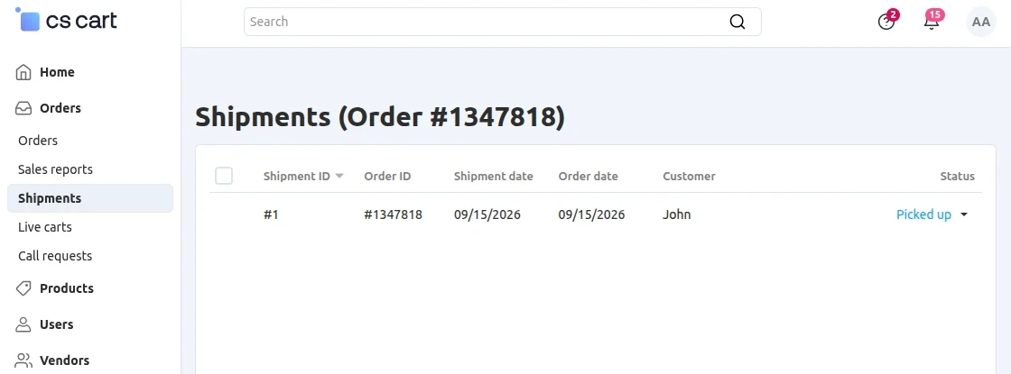 show-shipment