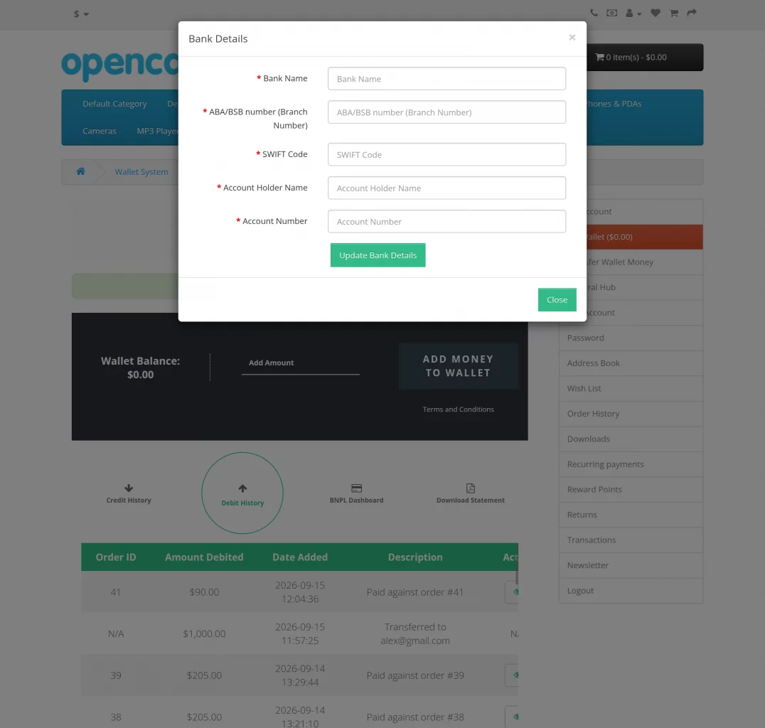 oc-wallet-system-customer-bank-details
