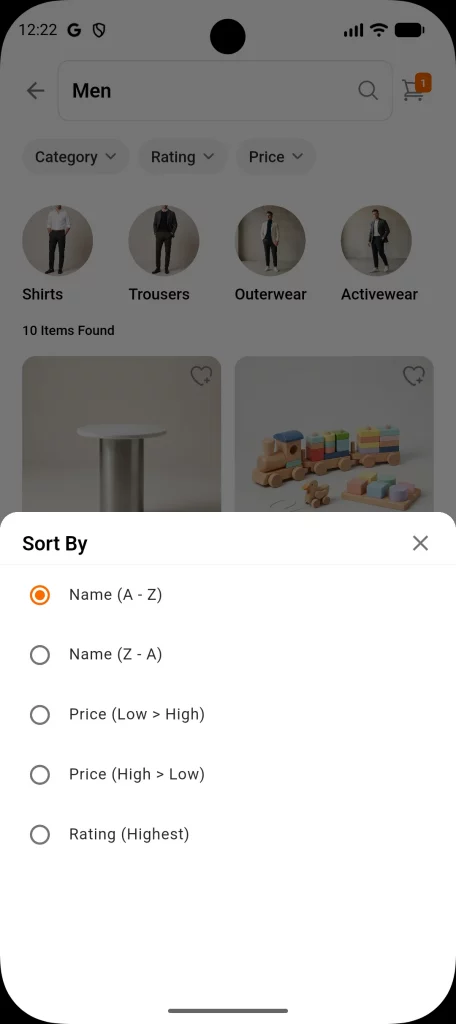 sort view