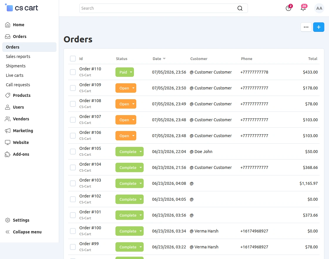 cs-cart-advanced-order-orders-list