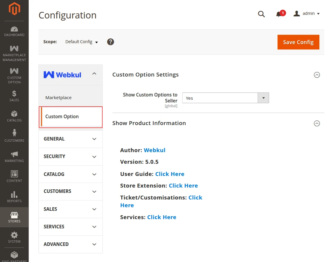customoption-congfig