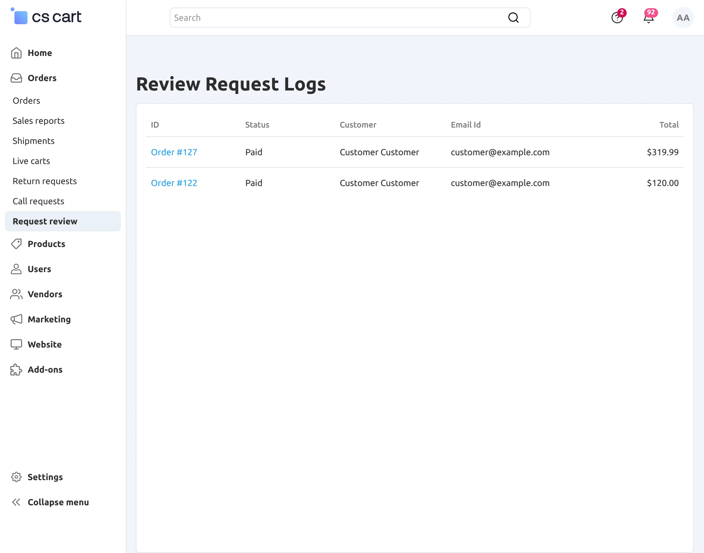 g-review-request-log