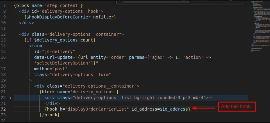 hook register for hummingbird theme