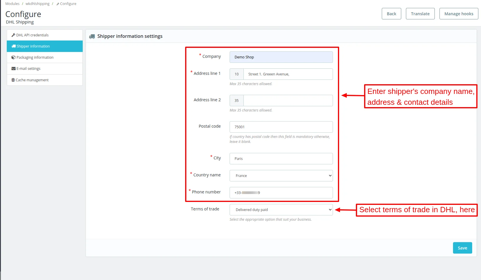 configuration tab 2