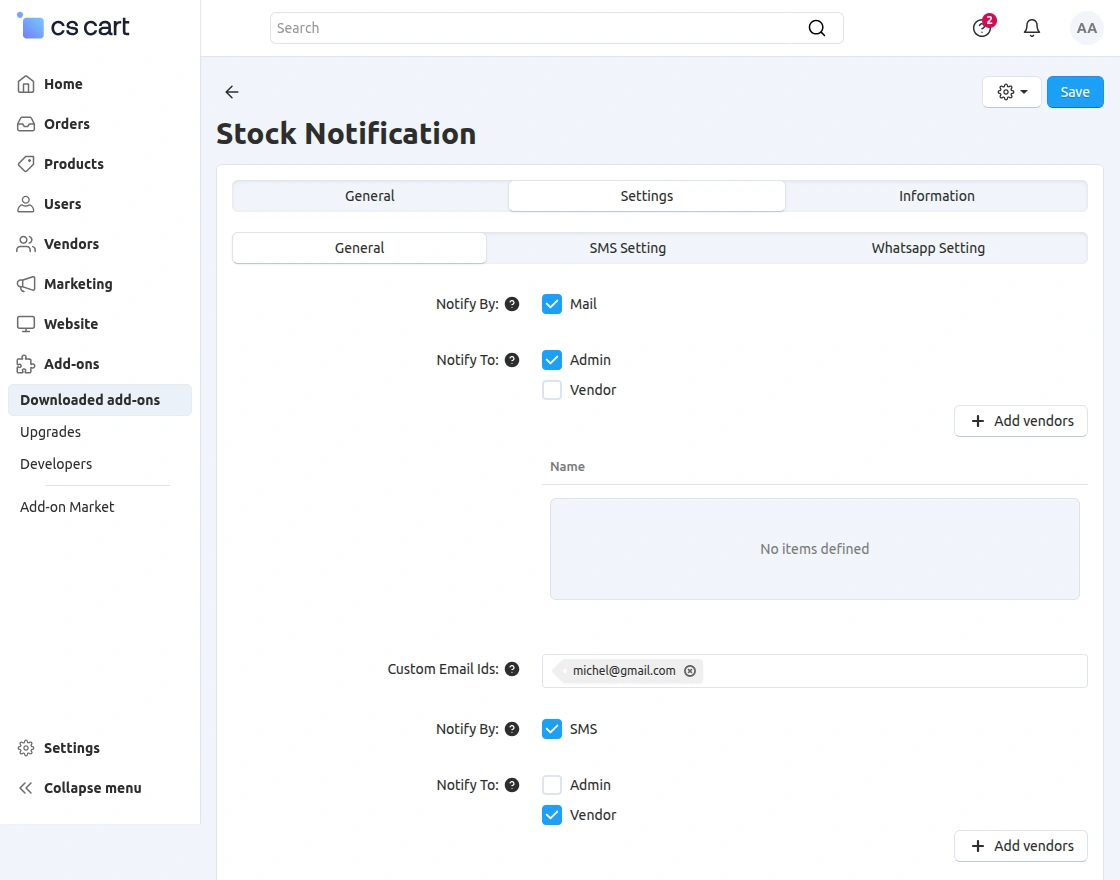 module configuration