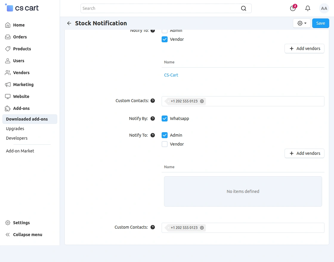 module configuration