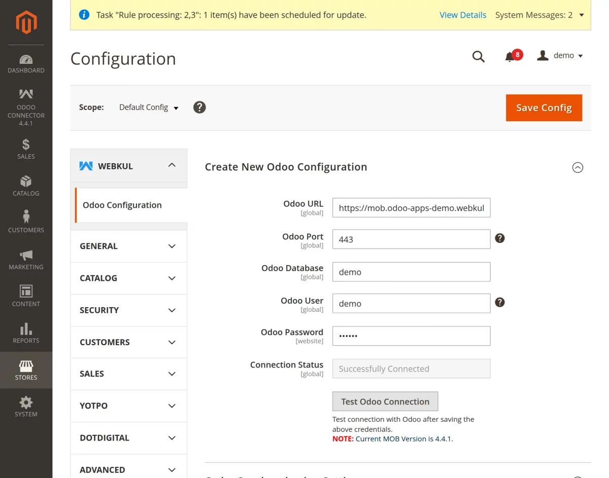 configuration