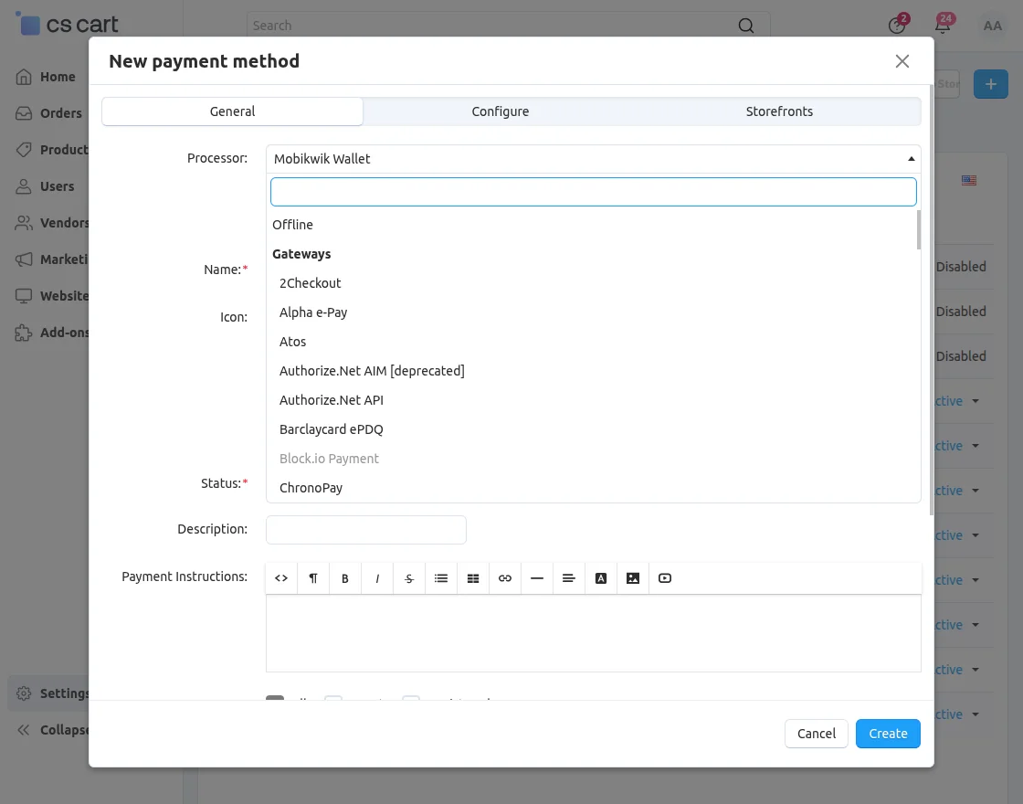cs-cart-mobikwik-wallet-configuration