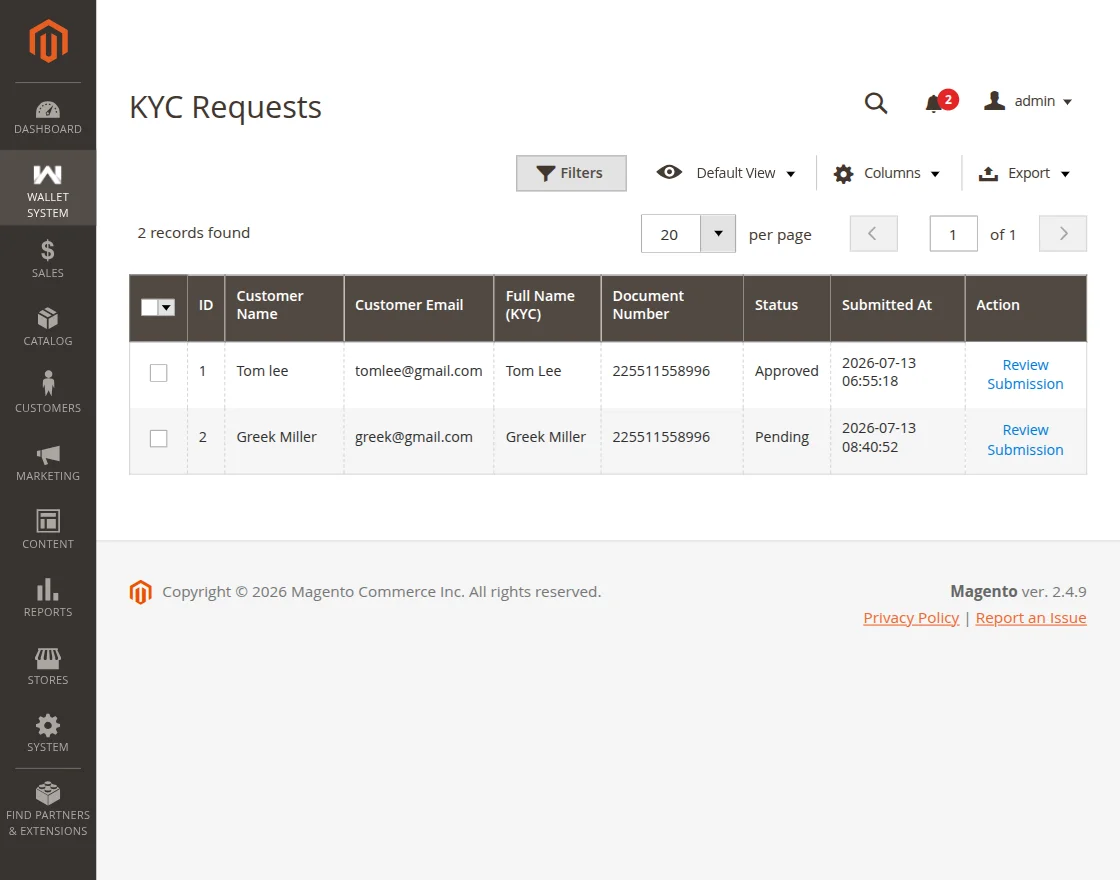 KYC Requests