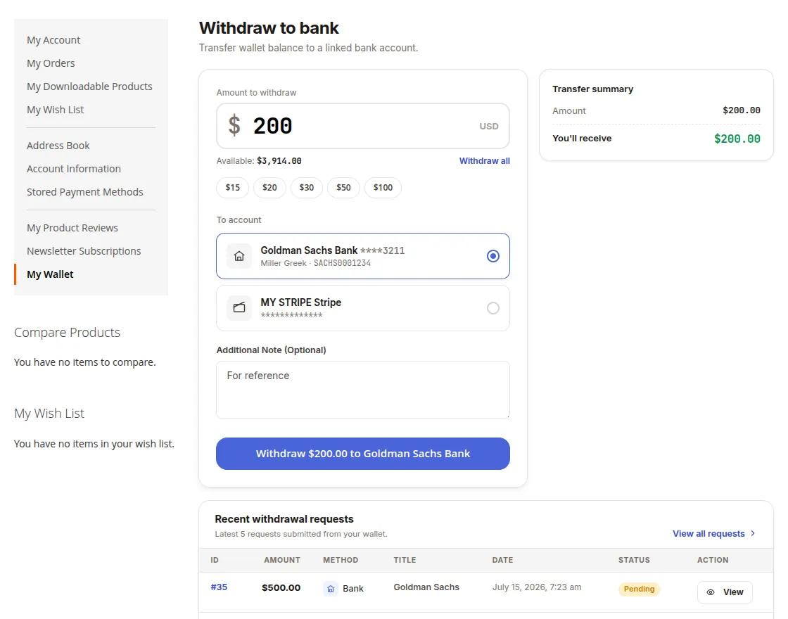 Withdraw