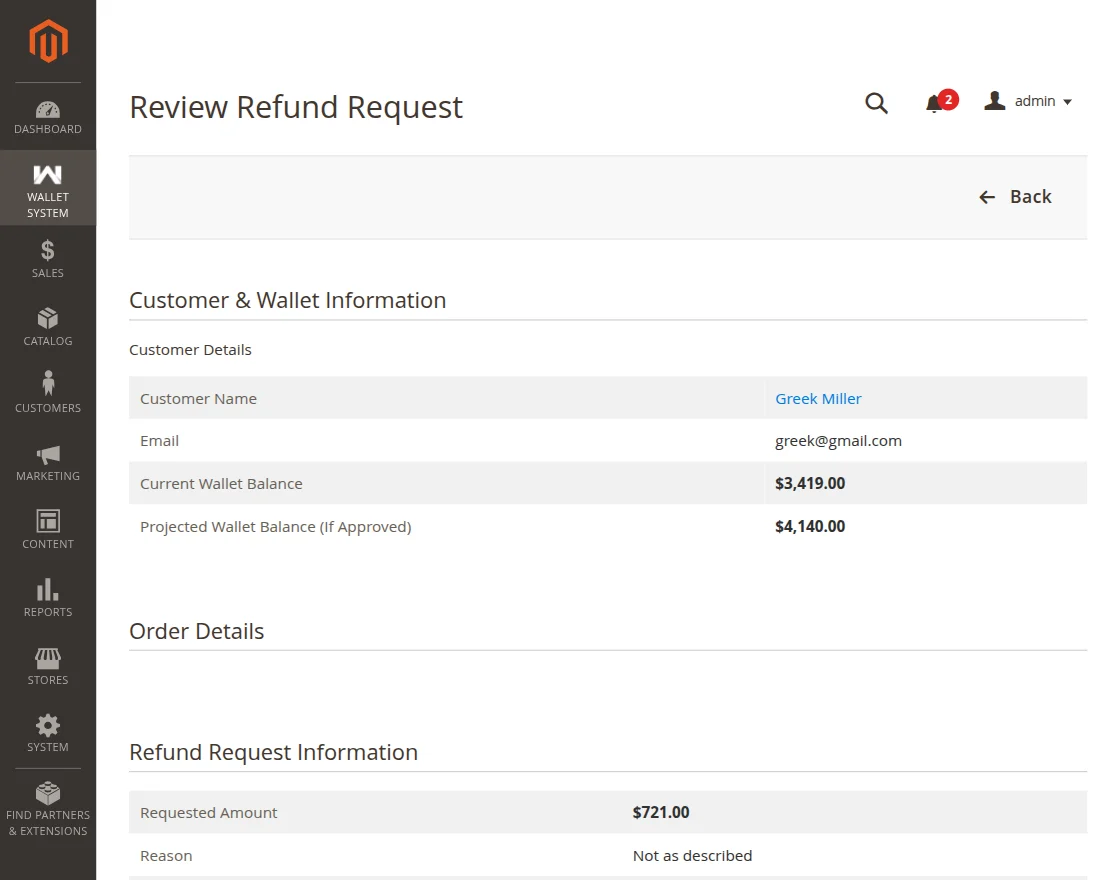 Review Refund Request