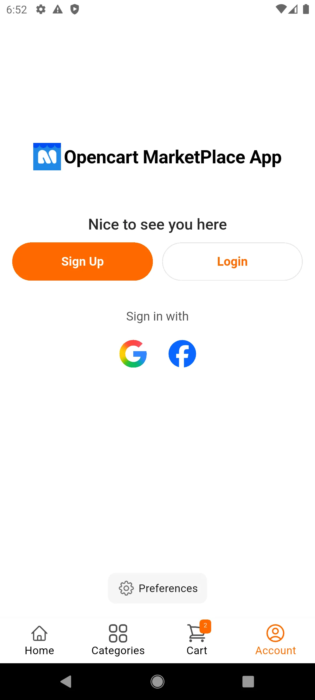 Login or Sign up