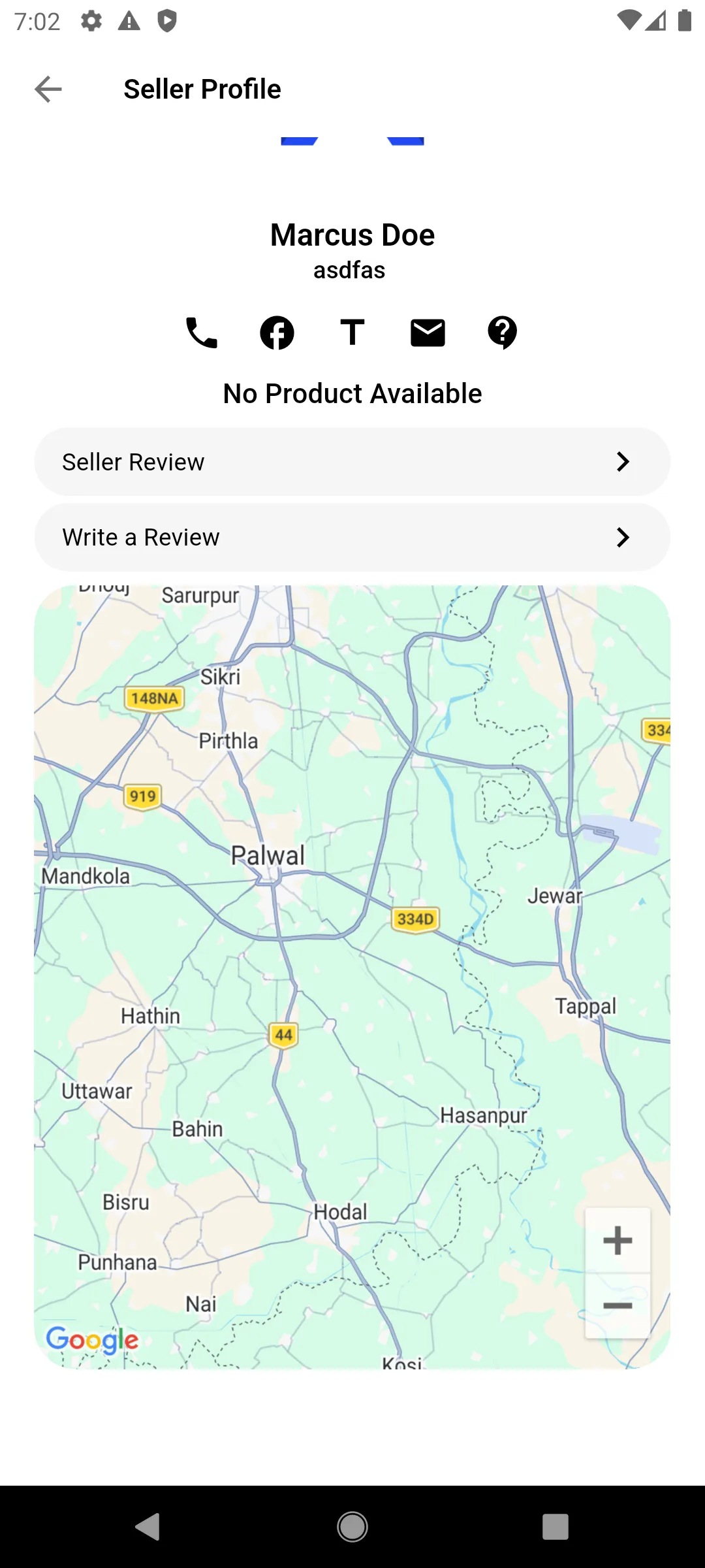 Seller Profile