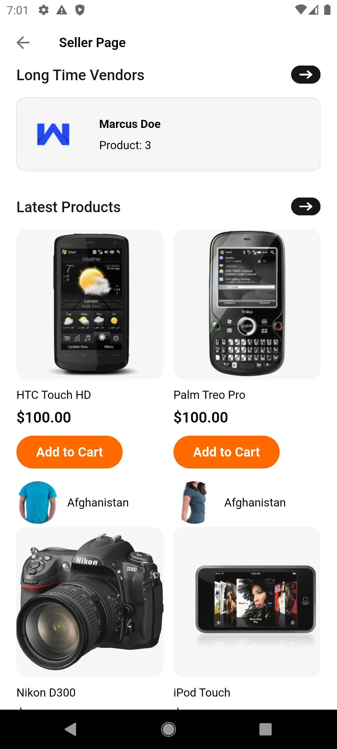 Seller Page
