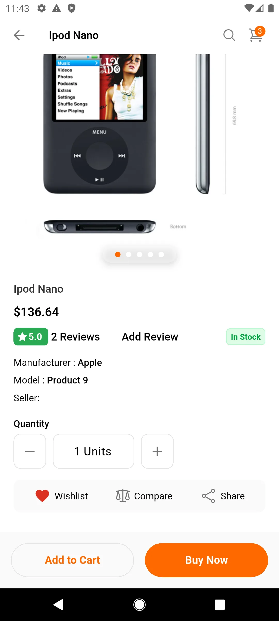 wishlist product