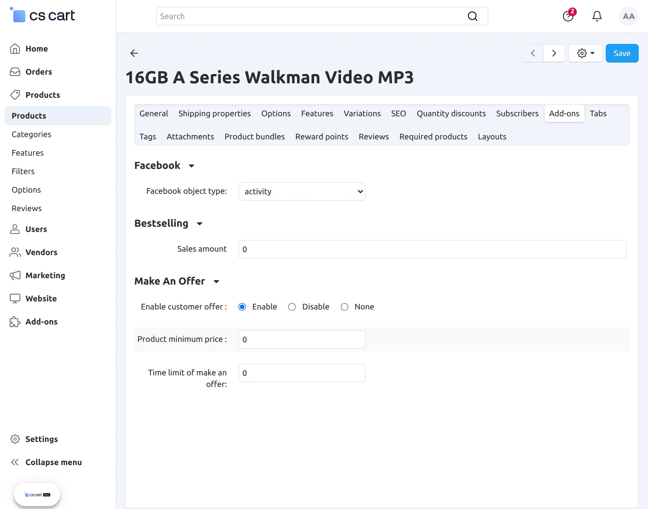 k-product-addon-configuration