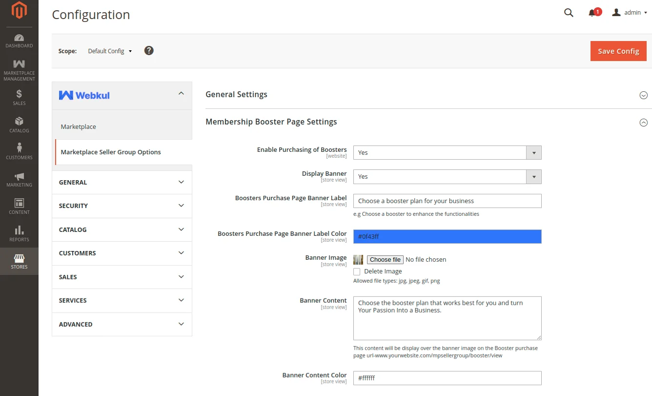 Magento 2 Marketplace Seller Groups