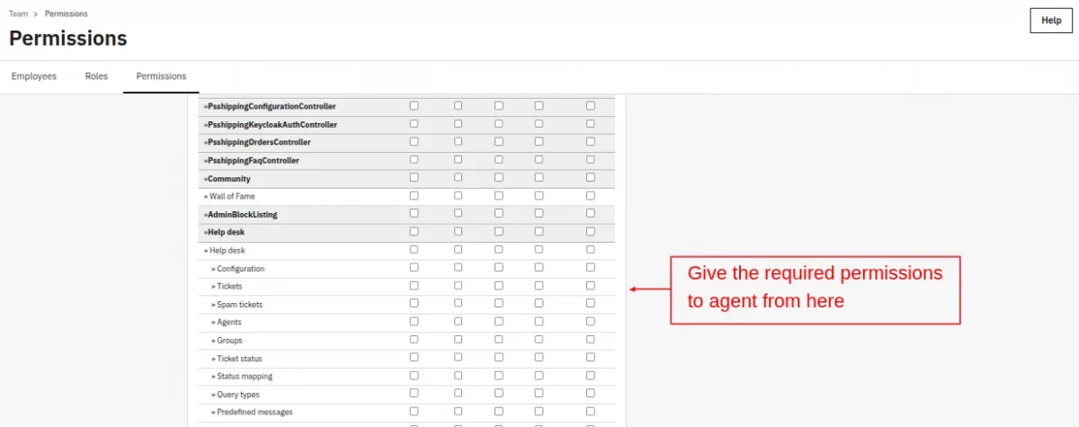 permissions