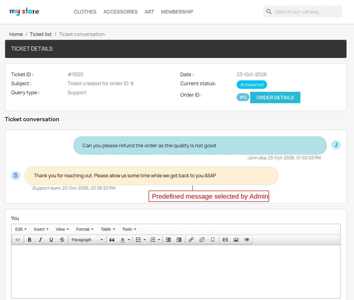predefined-front-end