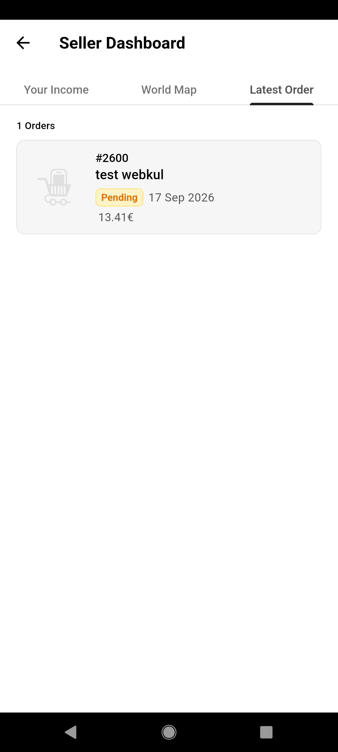 Letest Order