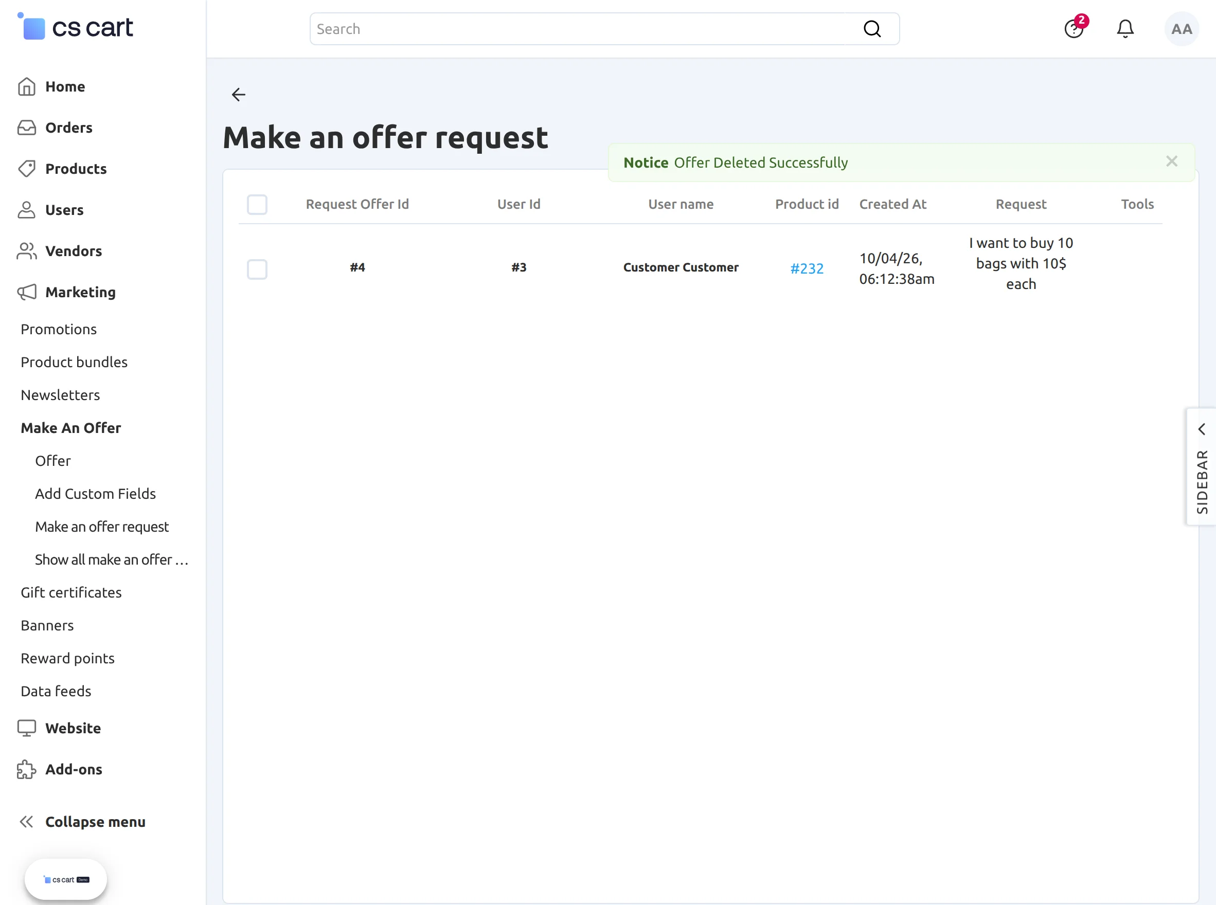 request-admin-panel