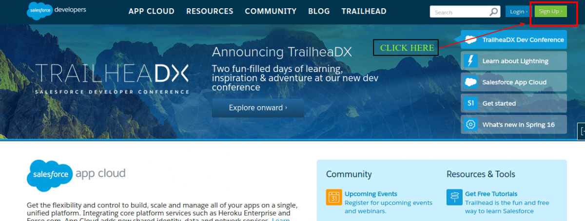 Create free Developer Account in Salesforce