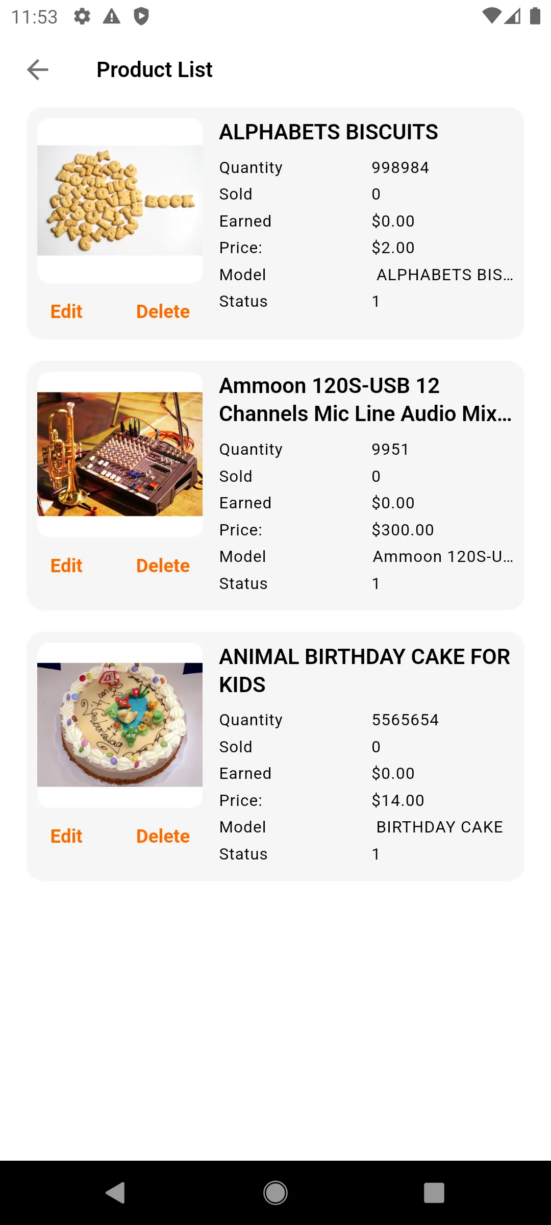 Product List