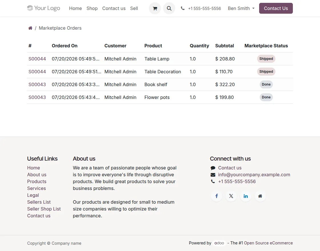marketplace orders