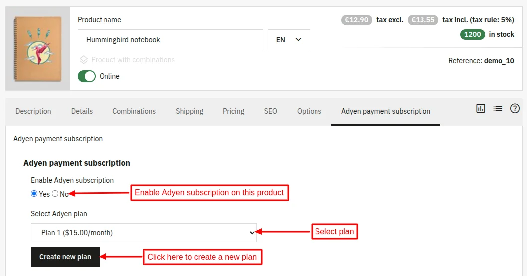 assign subcription