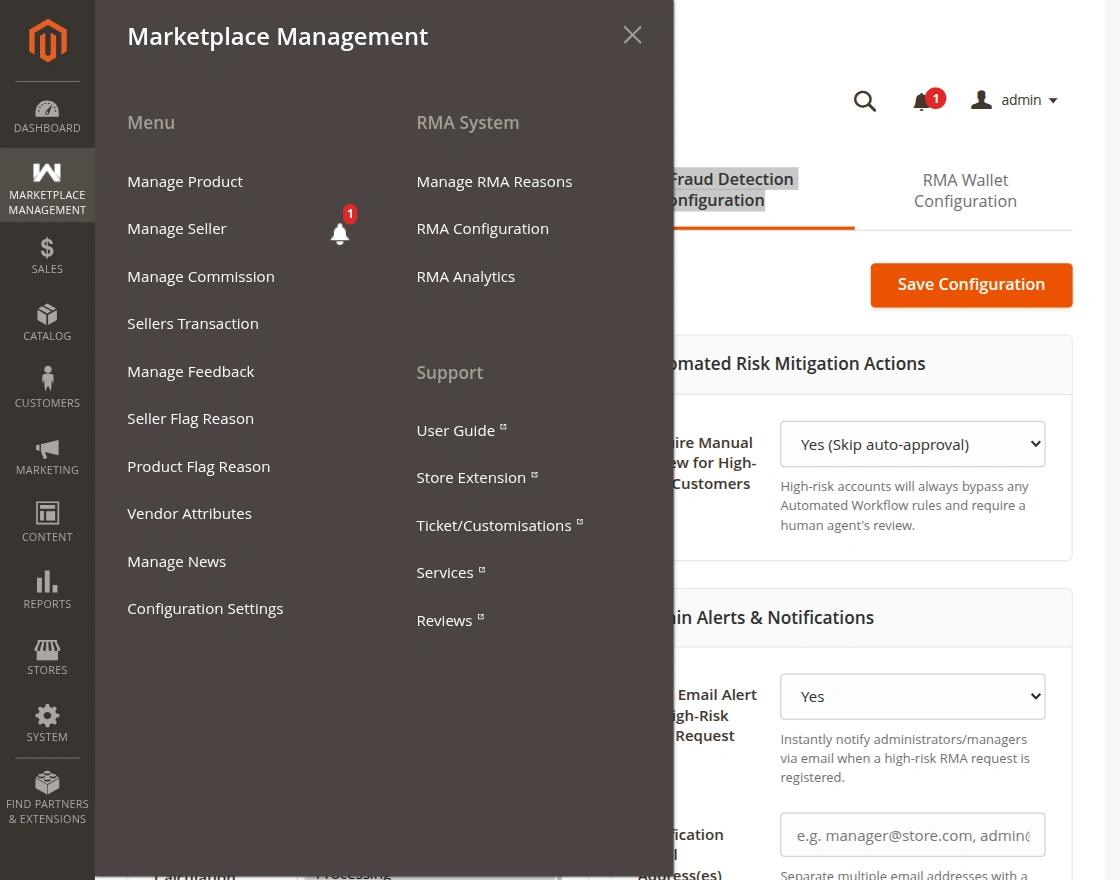 Manage RMA Reasons For MP RMA