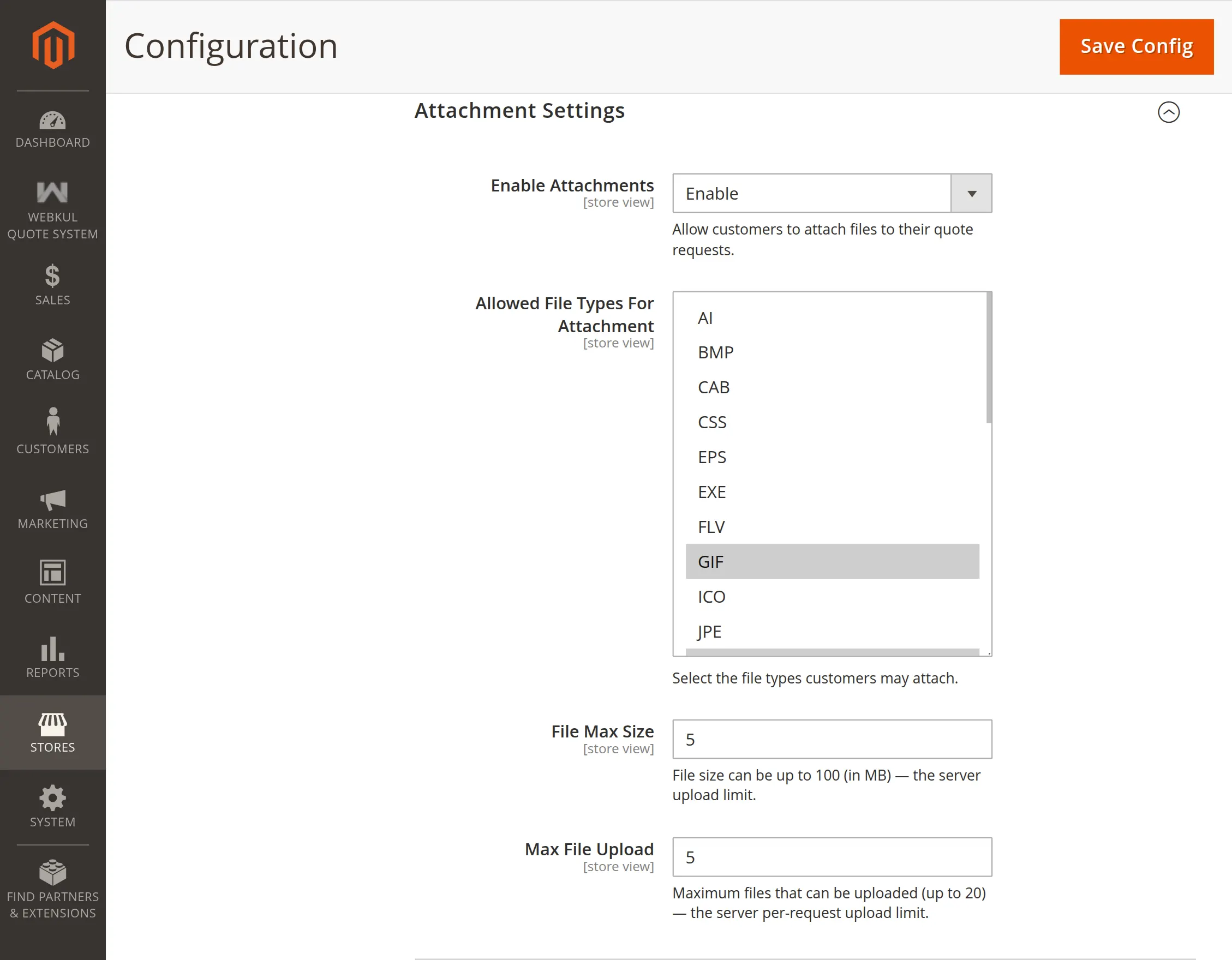 attachmentsetting