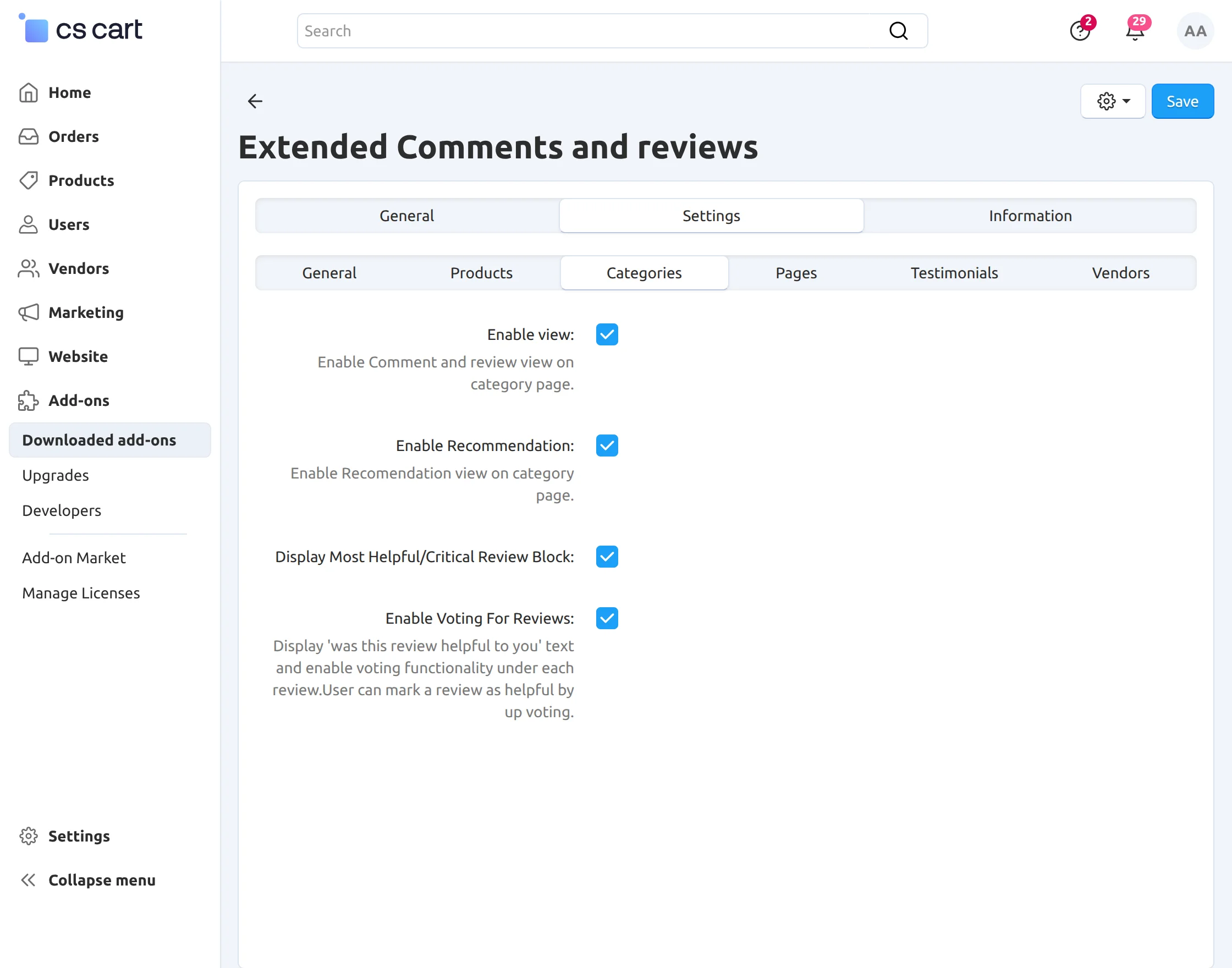 categorysetting
