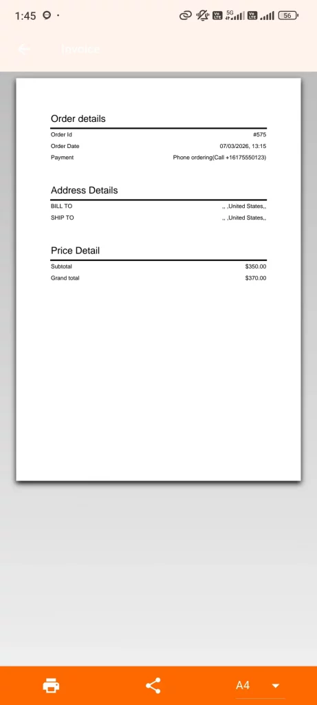 invoice print