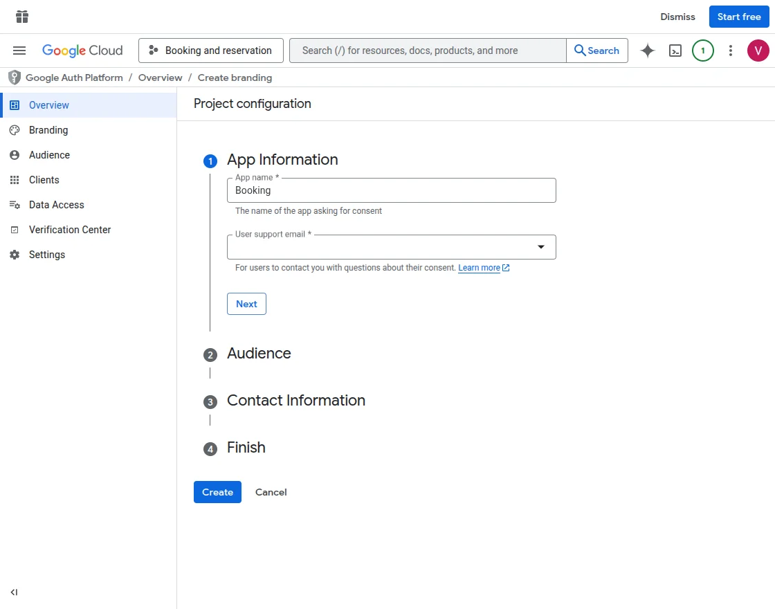 Project configuration