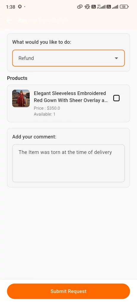return request